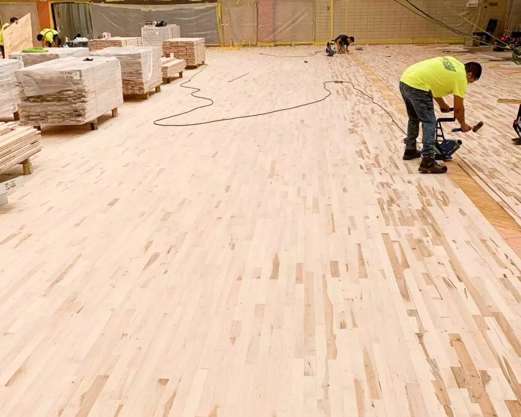 Installing Gym Flooring