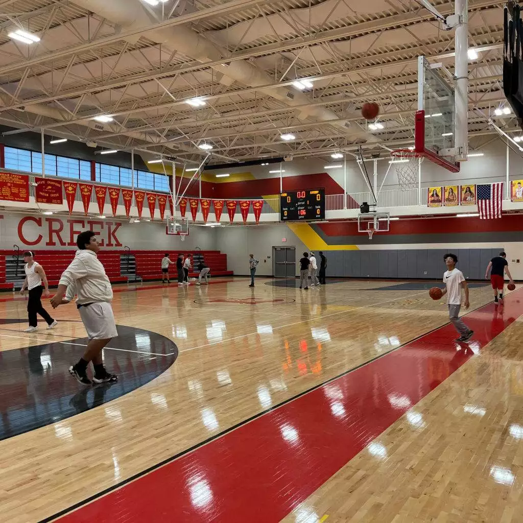 Indoor Barn Basketball Court