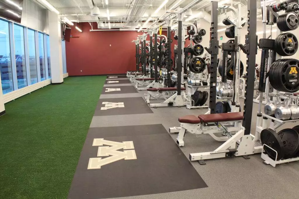 University of Minnesota Athletes Village Weight Room