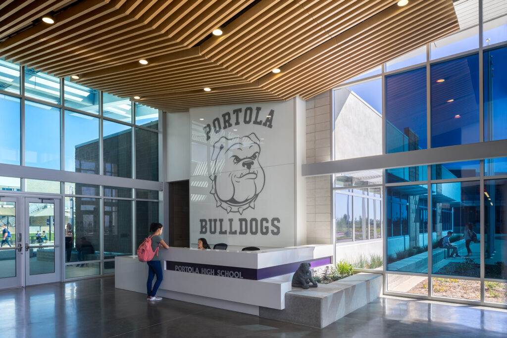 Name of Project:  Portola High School.  Location: Irvine, CA. Architect: HMC Architects.