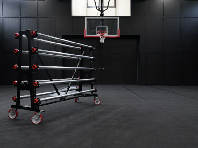 Gym Floor Covering Rack