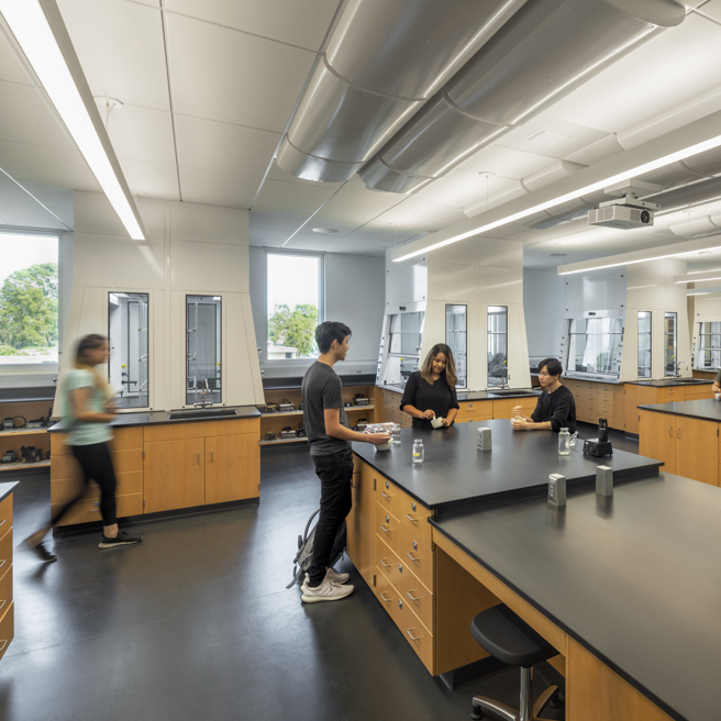 Math and Science Building at Golden West College. Huntington Beach, CA. HMC Architects.