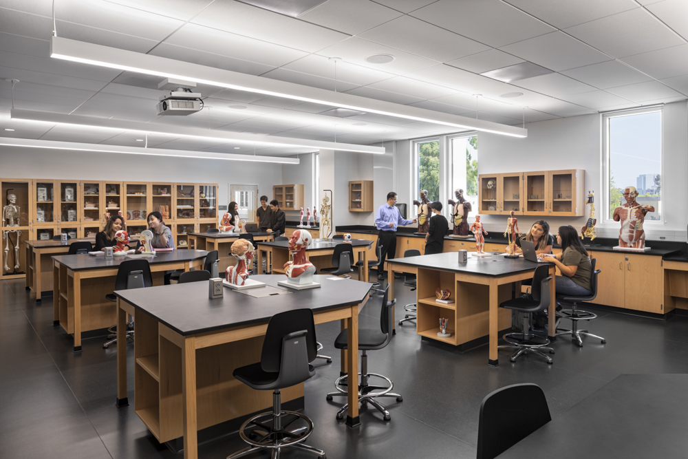 Math and Science Building at Golden West College. Huntington Beach, CA. HMC Architects.
